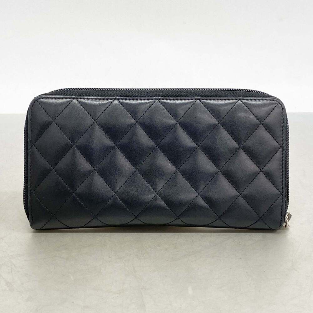 CHANEL Black Lambskin Leather Wallet - Picture 10 of 10